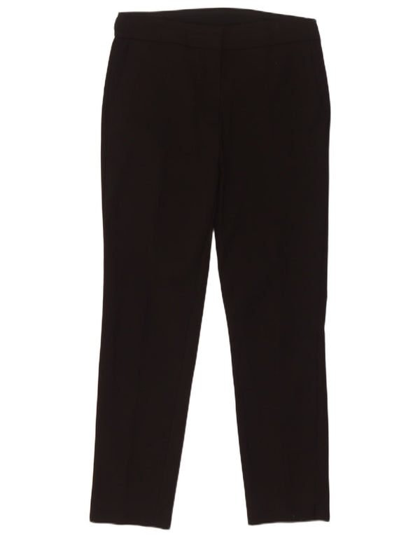 Zara Slim Chino-Hose für Damen, groß, W30, L28, schwarze Baumwolle