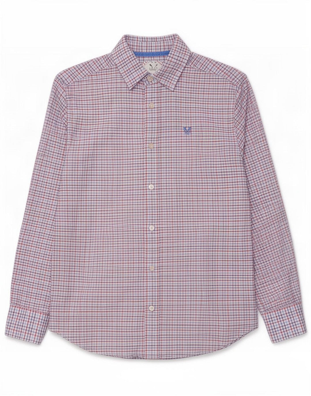 Crew Clothing Herren-Hemd mit klassischer Passform, klein, mehrfarbig, kariert, Baumwolle