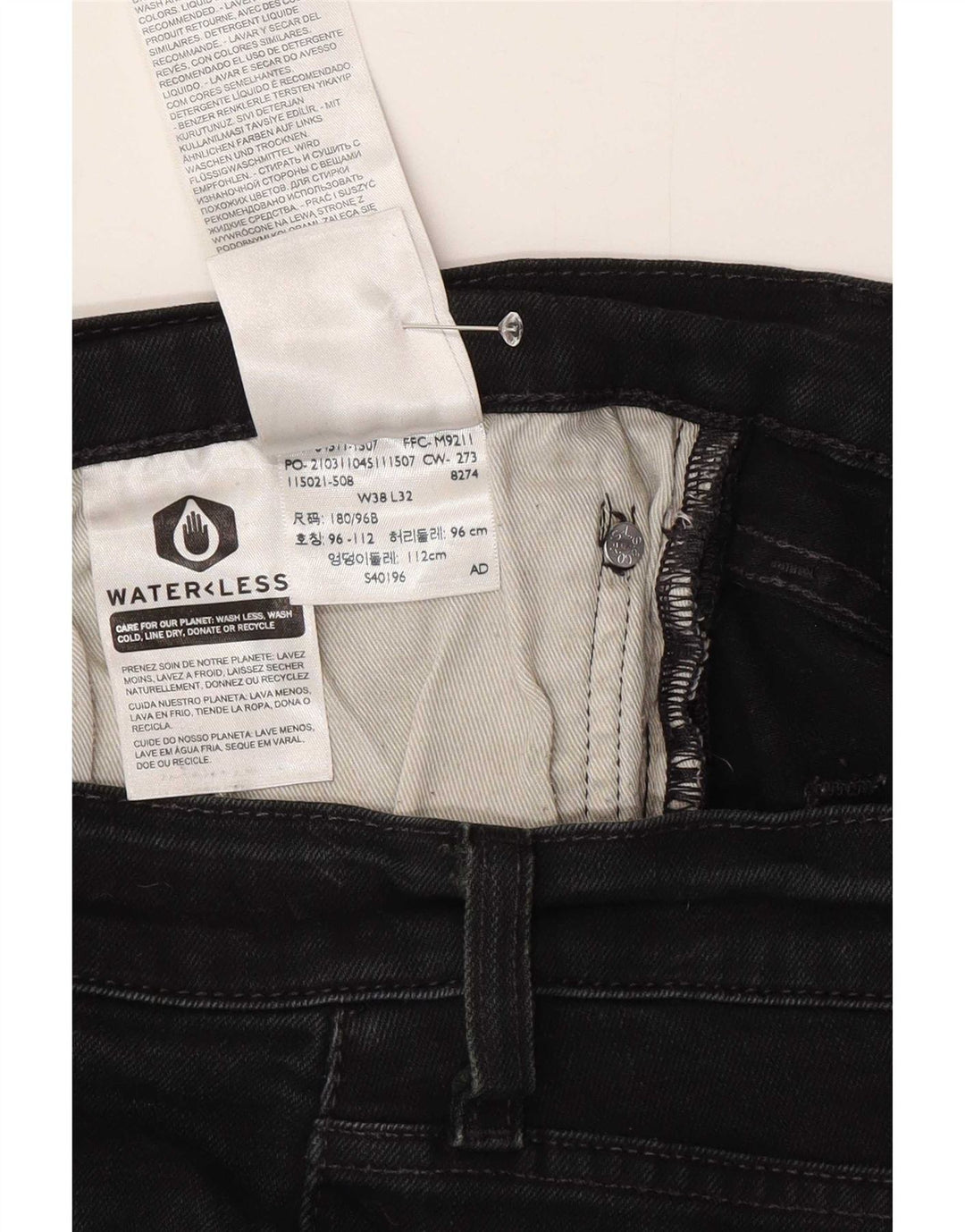 Levi's Herren 511 Denim Shorts W38 XL Schwarz Baumwolle