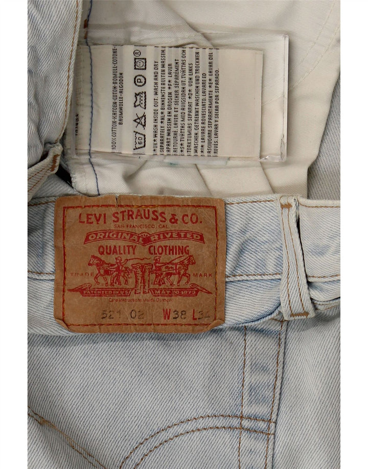 Levi's Herren 521 Tapered Jeans W38 L29 Blaue Baumwolle