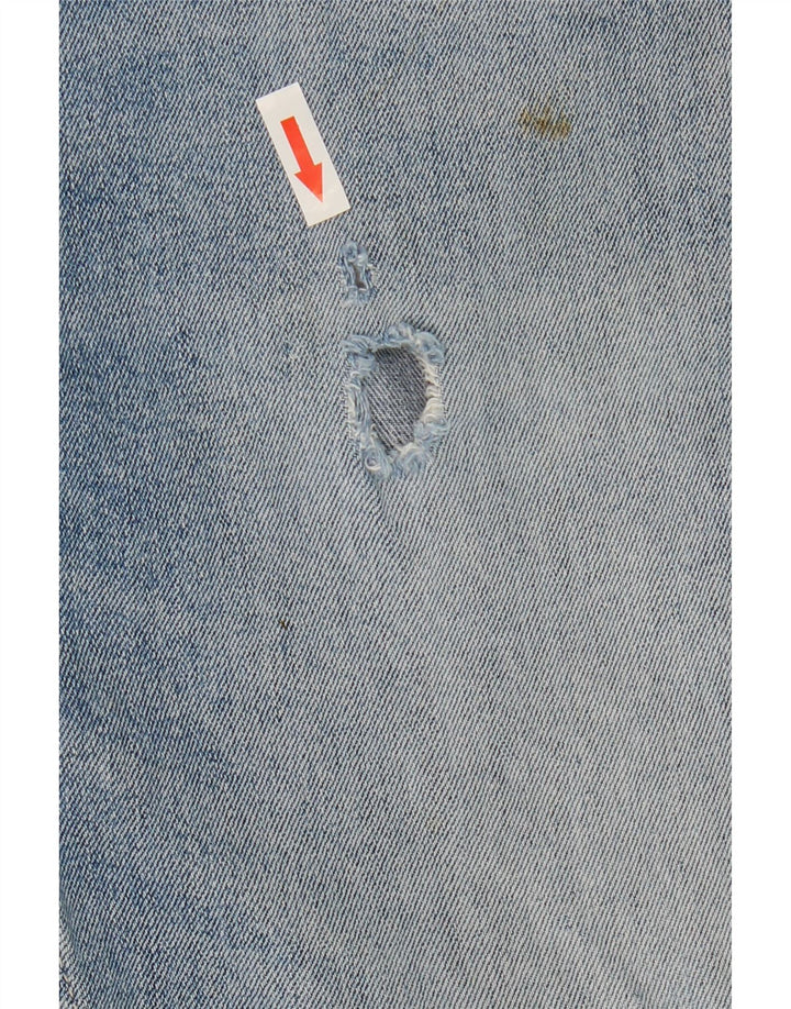 Marks & Spencer Herren-Jeansshorts, W34, Größe L, Blau, Baumwolle