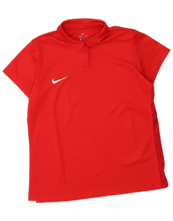 Nike Damen Dri Fit Poloshirt UK 18 XL Rot