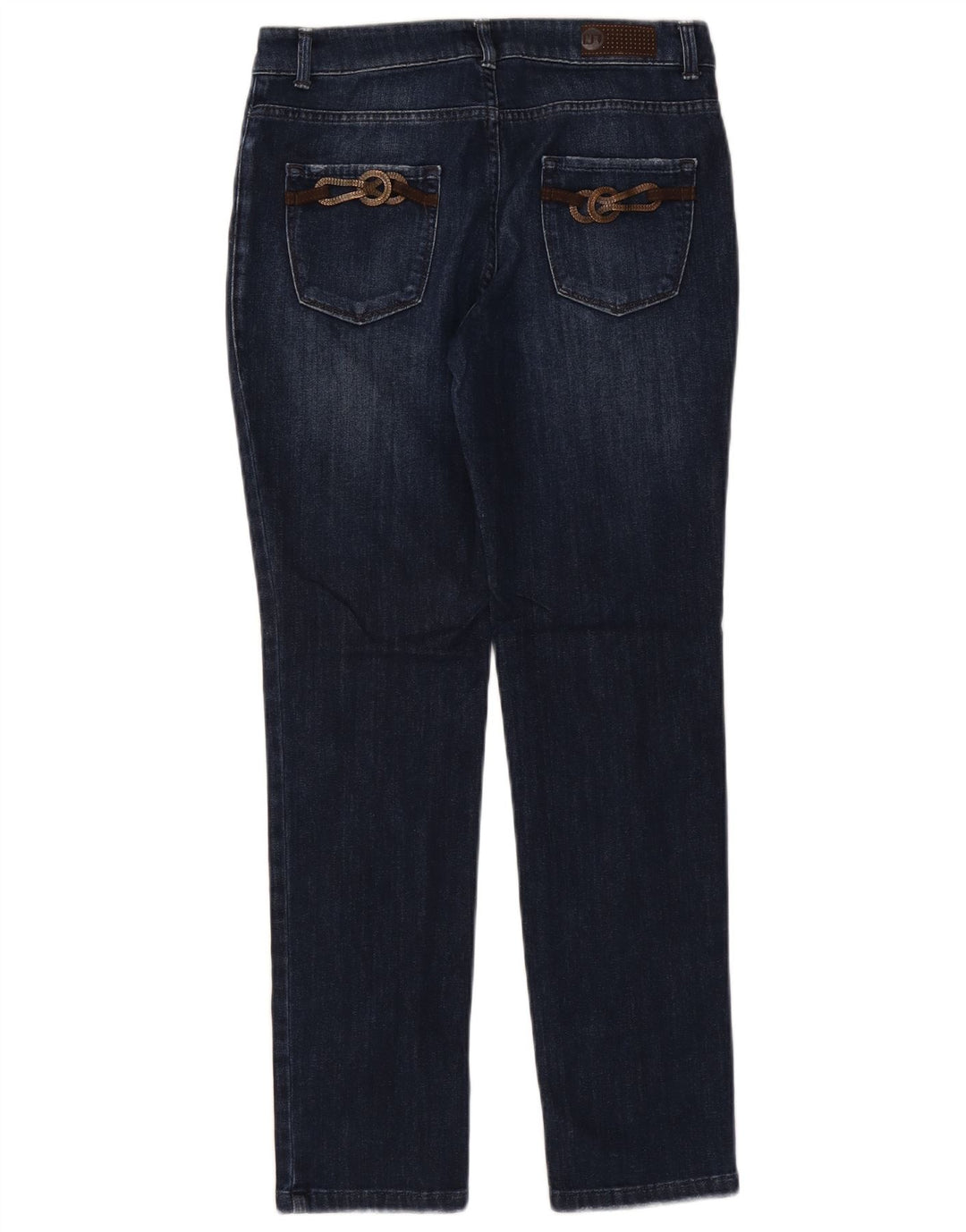 TRUSSARDI Damen Slim Jeans W29 L30 Marineblaue Baumwolle
