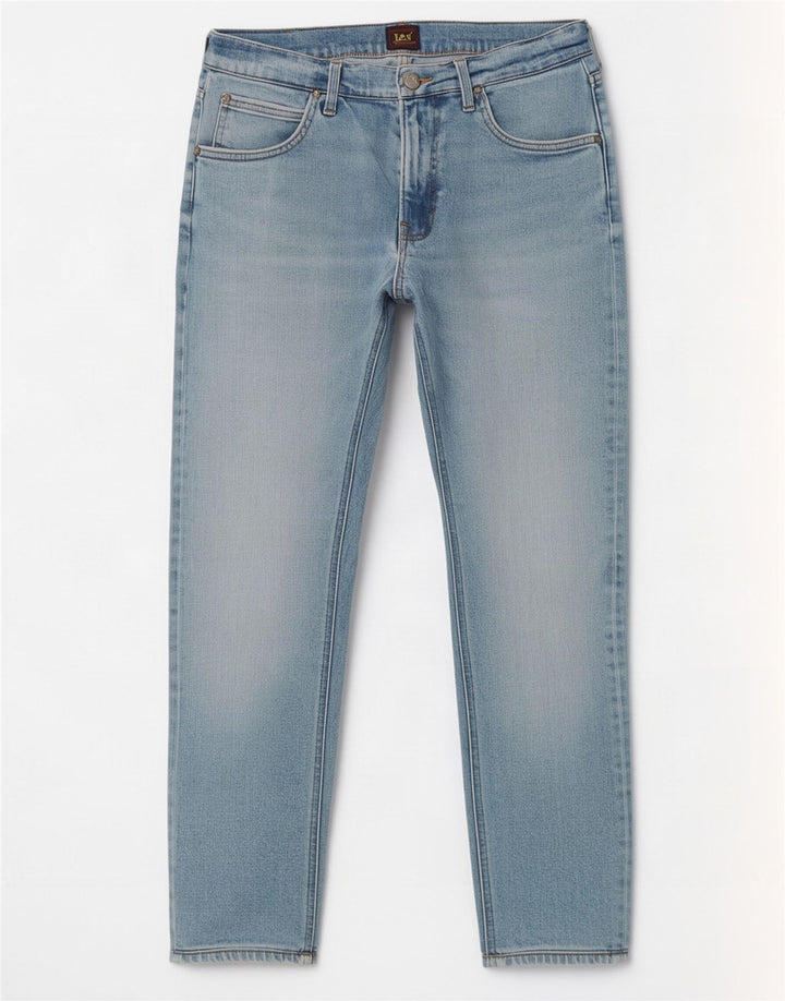 Lee Herren Slim Tapered Jeans W31 L28 Blaue Baumwolle