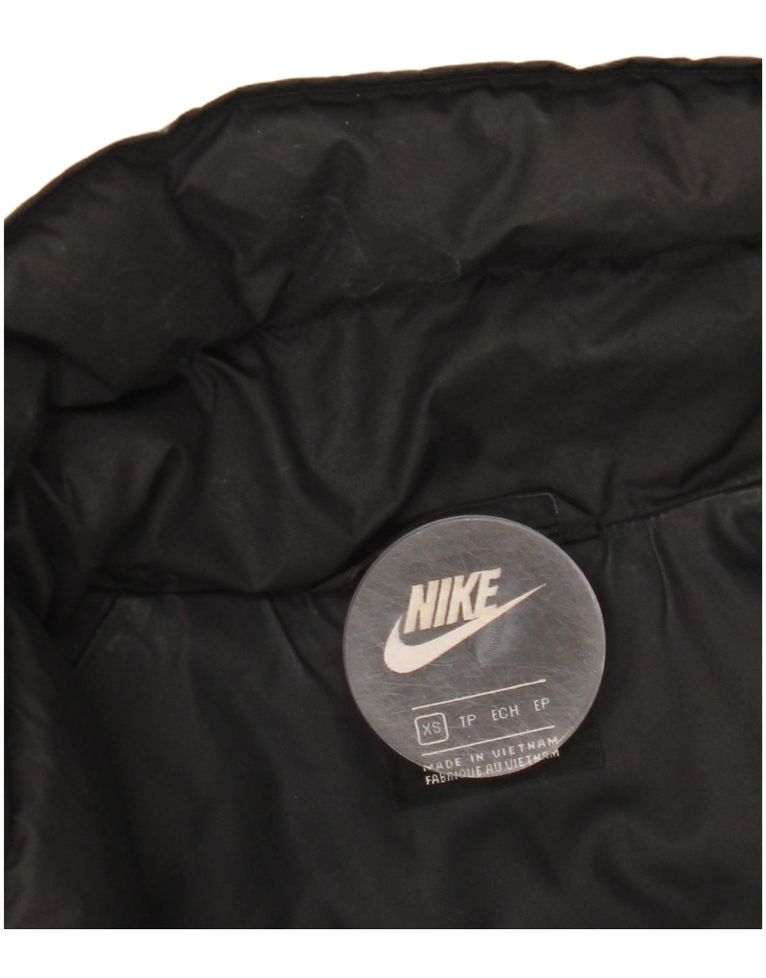 Nike Damen-Übergröße, gepolsterte Jacke mit Grafik, UK 6, XS, Schwarz, Polyester