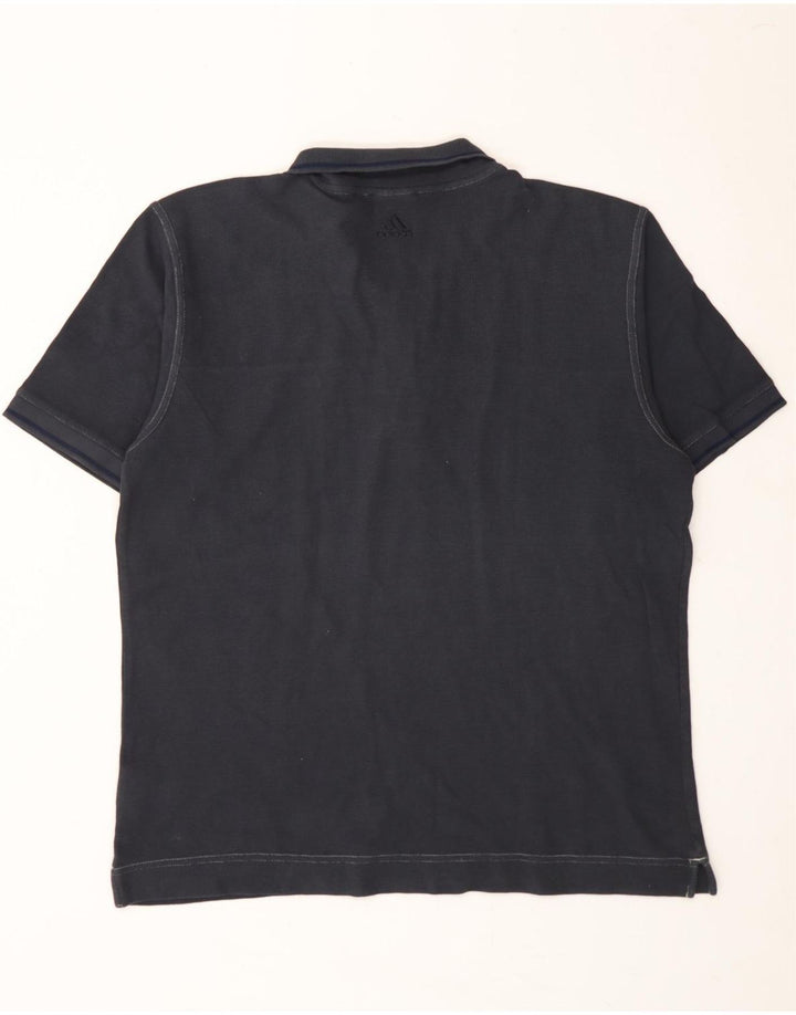 ADIDAS Mens Polo Shirt Large Grey Cotton Vintage Adidas and Second-Hand Adidas from Messina Hembry 