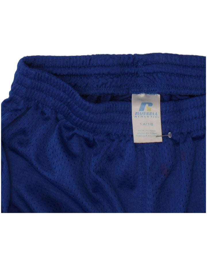 Russell Athletic Jungen-Sportshorts, 14–15 Jahre, blaues Polyester