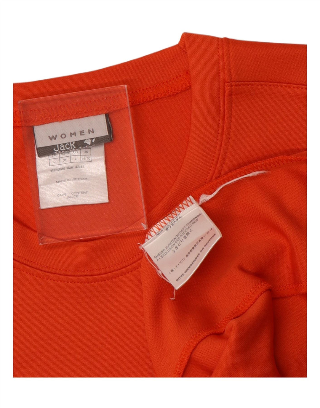 JACK WOLFSKIN Damen Weste Top UK 14/16 Large Orange Polyester