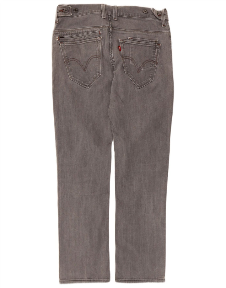 Levi's Damen 511 Skinny Jeans W33 L30 Graue Baumwolle
