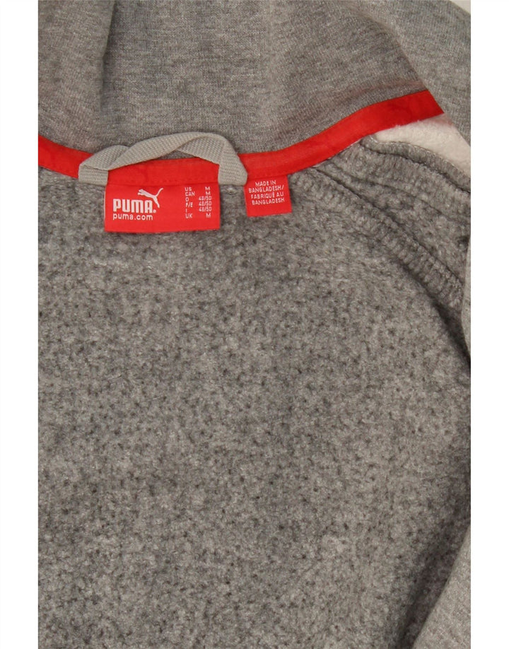 PUMA Mens Tracksuit Top Jacket Medium Grey Colourblock Vintage Puma and Second-Hand Puma from Messina Hembry 