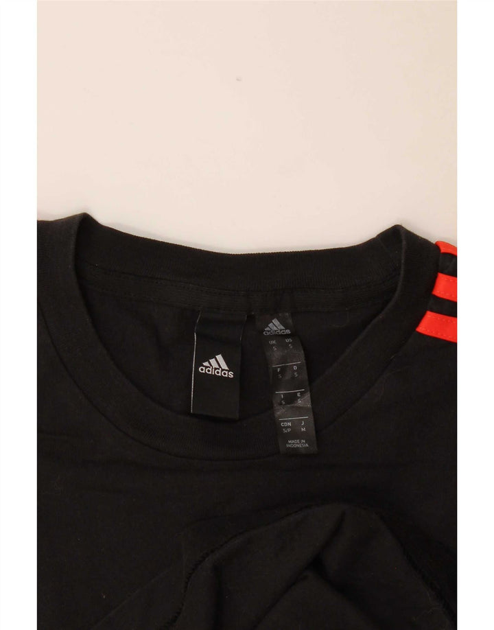 Adidas Herren Grafik T-Shirt Top Small Schwarz Colourblock