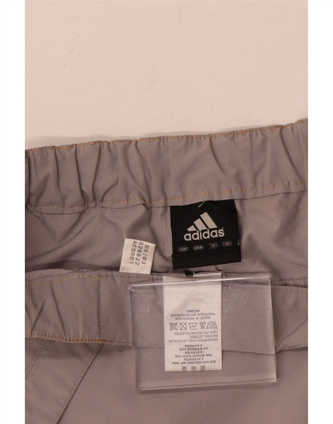 Adidas Herren Straight Chino Hose XL W40 L32 Grau Polyester