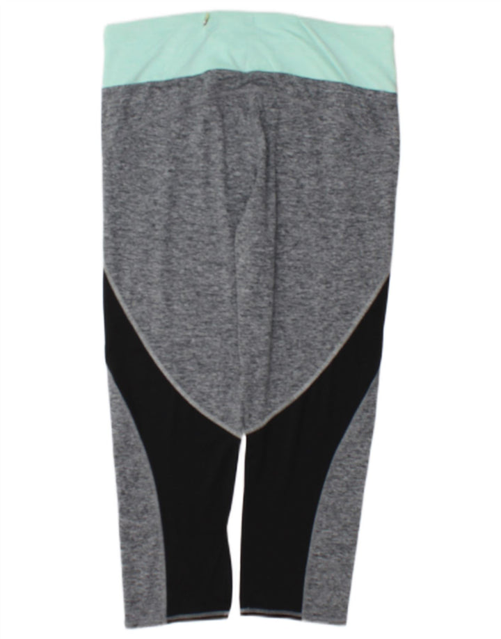 Marks & Spencer Damen Capri-Leggings UK 14 Mittelgrauer Farbblock