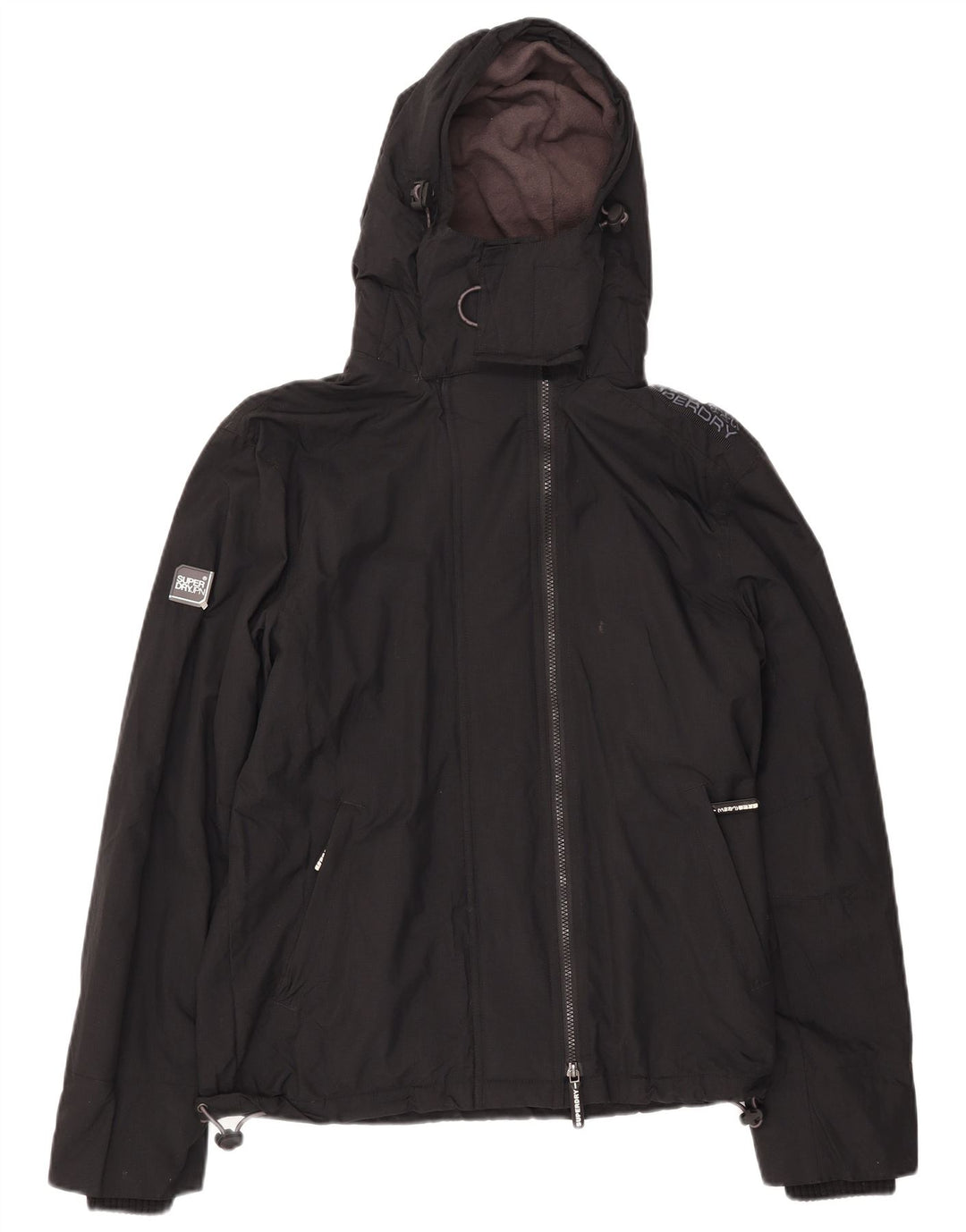 SUPERDRY Herren Windcheater Graphic Windjacke UK 38 Medium Schwarz