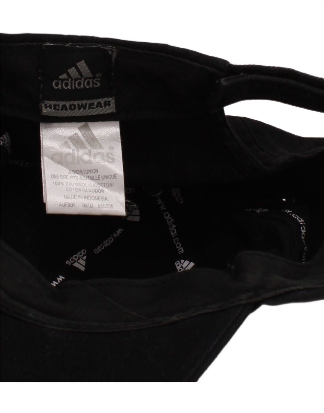 ADIDAS Boys Graphic Baseball Cap One Size Black Cotton Sports