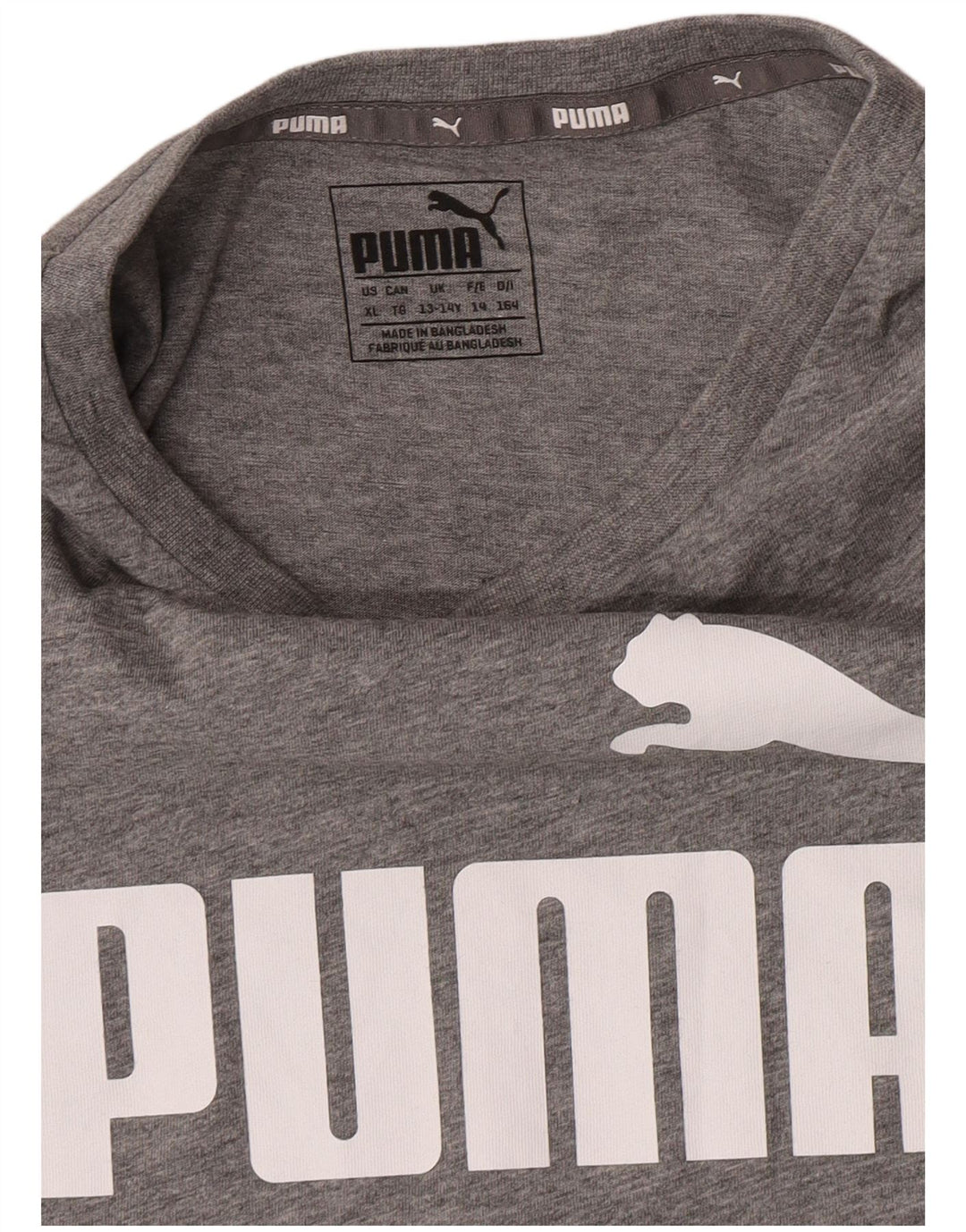 Puma Boys Graphic Vest Top 13-14 Jahre Grau meliert