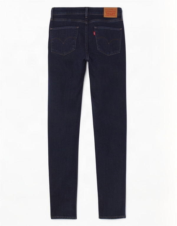 Levi's Damen 721 High Rise Skinny Jeans W29 L30 Marineblau Baumwolle