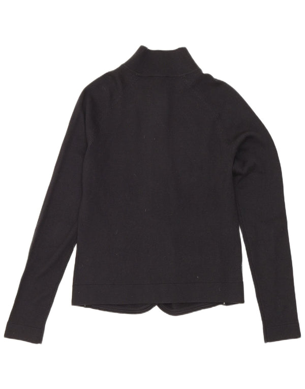 Armani Jeans Damen Crop Cardigan Pullover IT 40 Small Schwarz