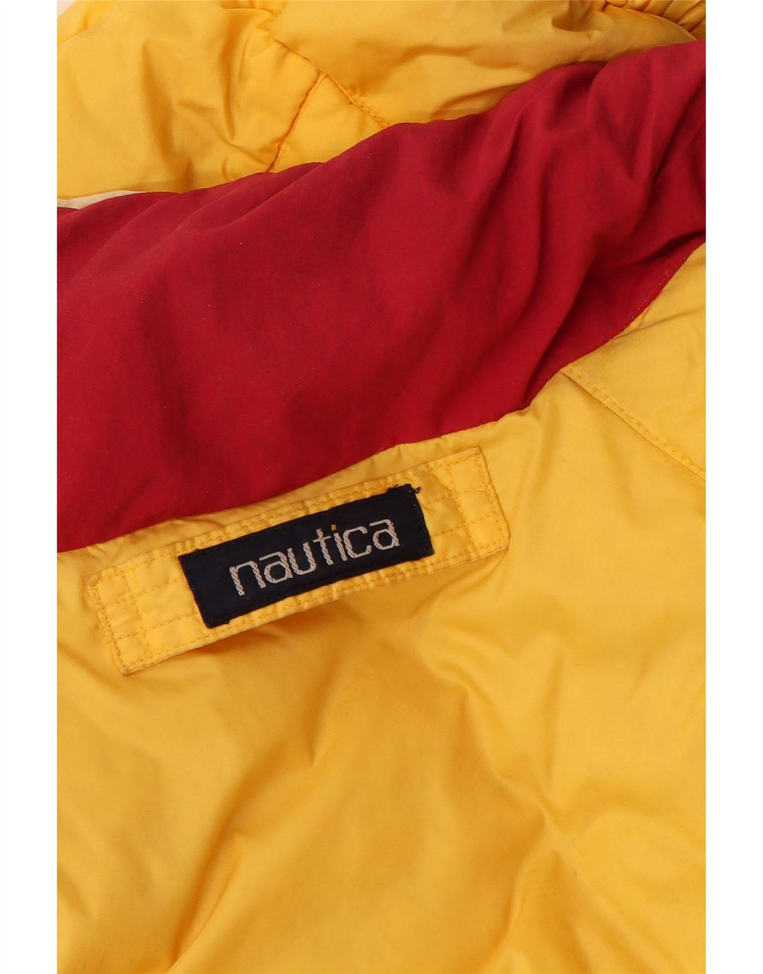 Nautica Herren Graphic Reversible Wattierte Jacke UK 40 Large Blaues Nylon