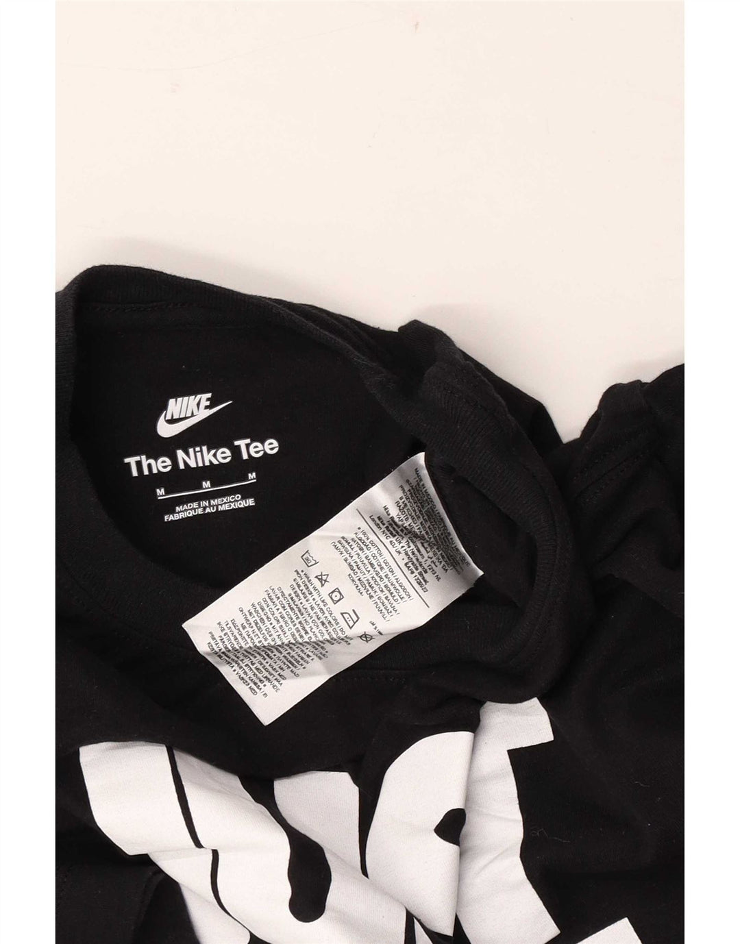 Nike Herren-T-Shirt mit Grafik, mittelgroß, schwarze Baumwolle
