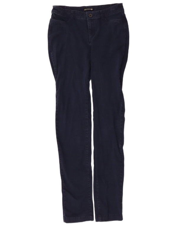 Dockers Damen Slim Freizeithose US 2 XS W28 L32 Marineblaue Baumwolle