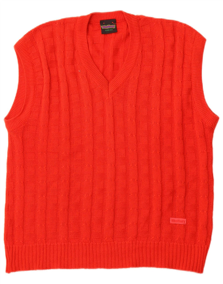 WESTBURY Herren Weste Tank Top IT 48/50 Mittelrot