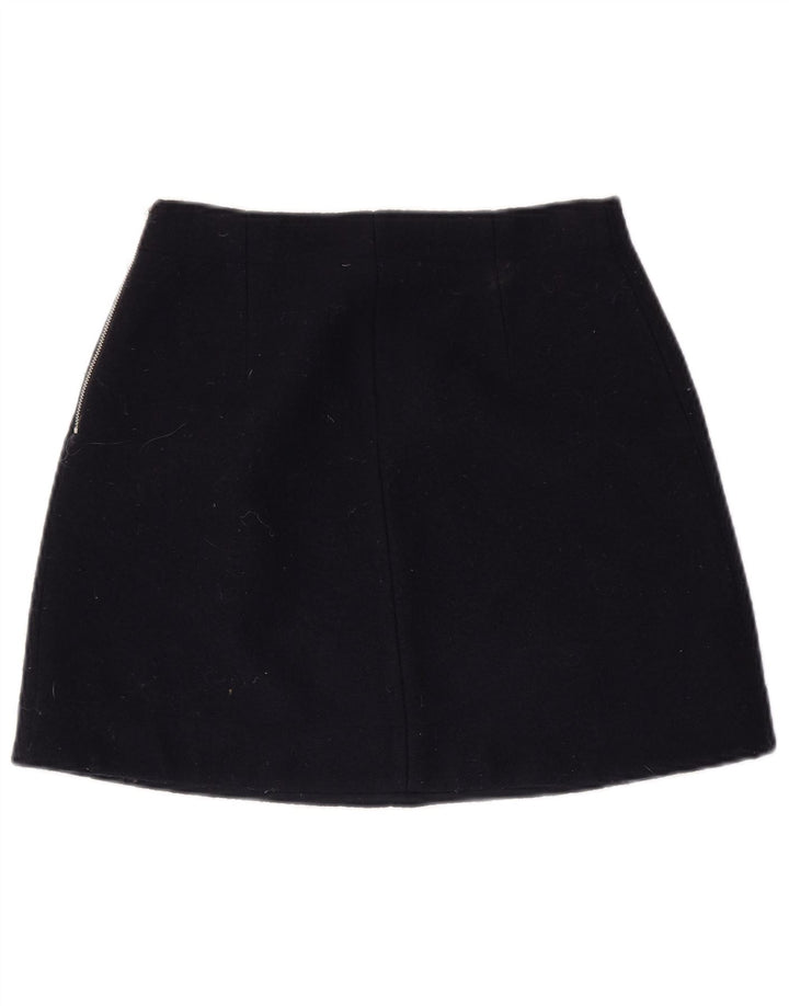 COS Damen Minirock EU 36 Small W28 Marineblau