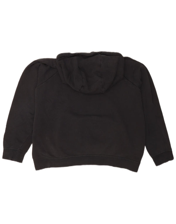 Nike Damen Relaxed Fit Hoodie Pullover UK 18 XL Schwarz Baumwolle