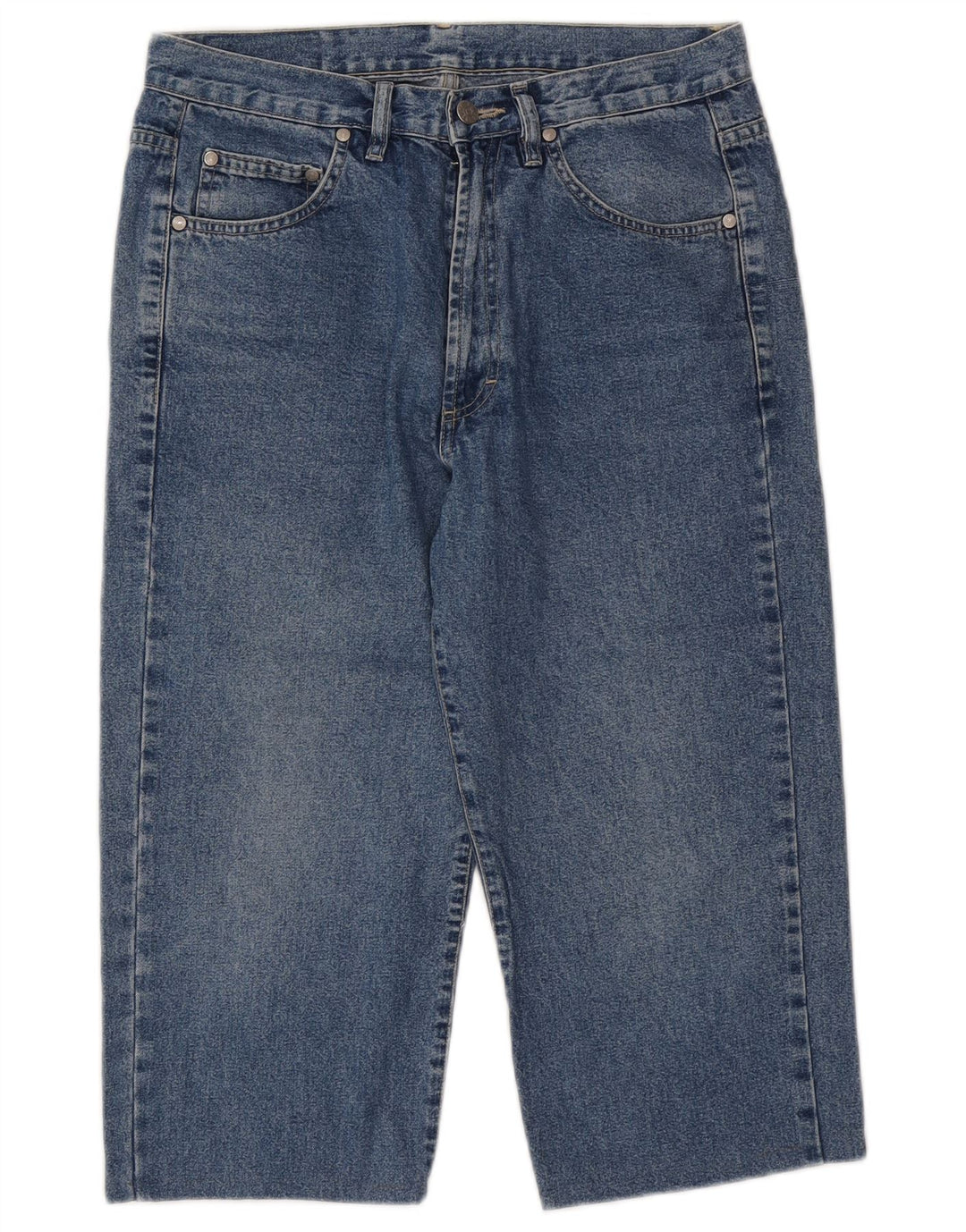 BELFE & BELFE Herren Denim-Bermudashorts W32 Mittelblau