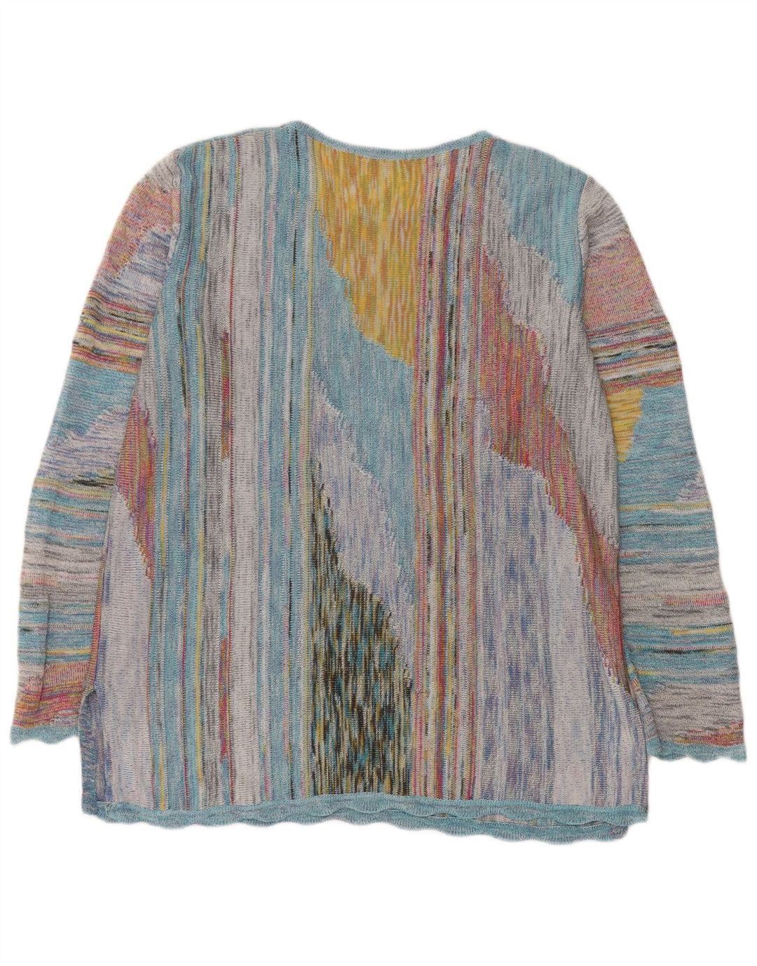 MARCAZZANI Damen-Pullover mit Rundhalsausschnitt, Gr. 42, Größe L, mehrfarbig