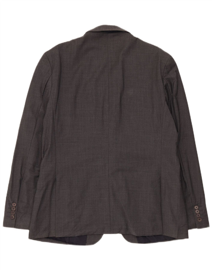 Ted Baker Herren-Blazer mit 2 Knöpfen, schmale Passform, UK 44, 2XL, graue Wolle