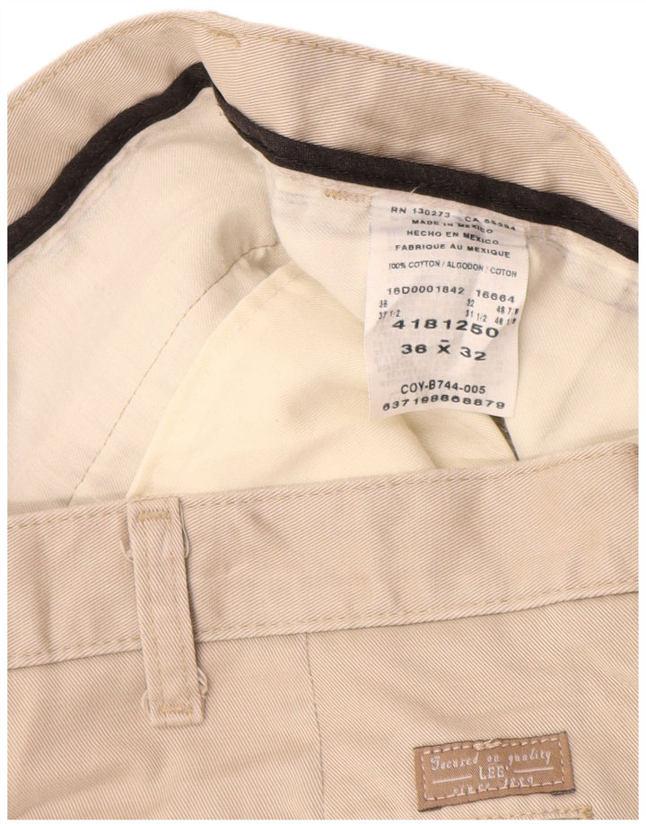 LEE Herren-Chinohose mit Pegged, W36, L32, beige Baumwolle
