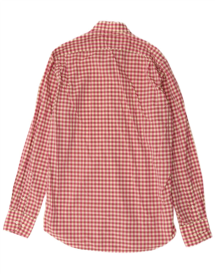 Massimo Dutti Herrenhemd, klein, rosa kariert