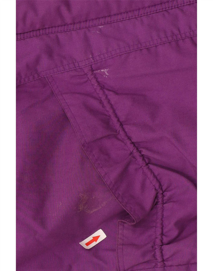 Vintage Damen Windjacke UK 18 XL Lila Colourblock Polyester