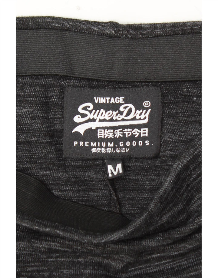 SUPERDRY Gerader Damenrock Medium W30 Grau gefleckte Viskose
