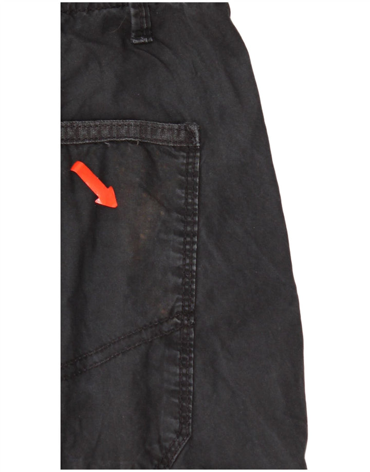 Calvin Klein Herren Cargo Shorts W36 Große schwarze Baumwolle