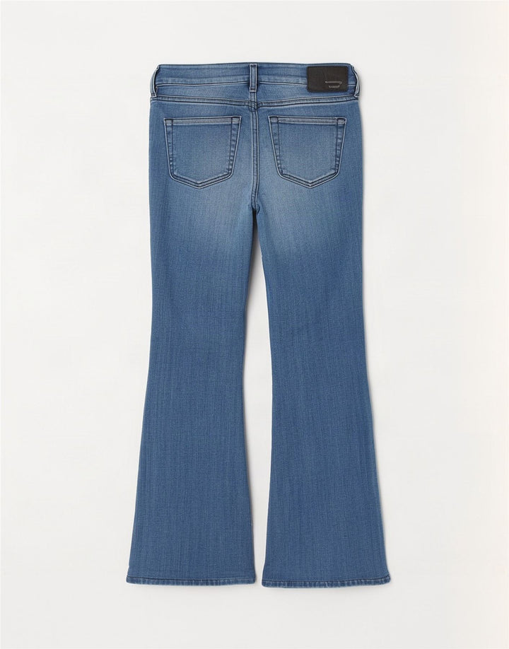 Diesel Damen Schlagjeans W26 L30 Blaue Baumwolle
