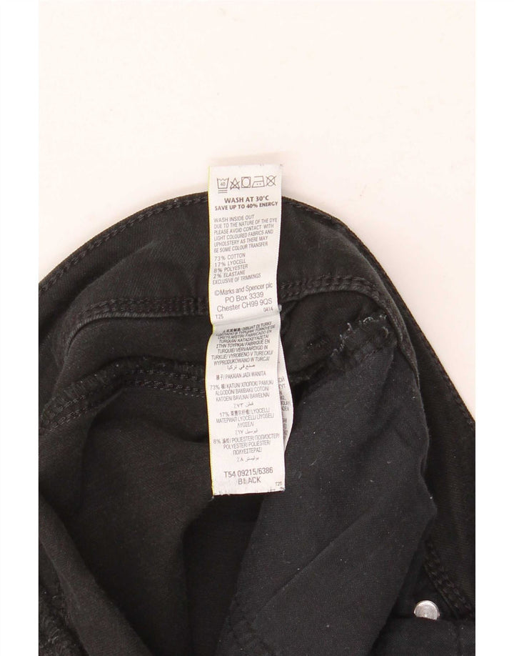Marks & Spencer Damen Skinny Jeans UK 12 Medium W30 L26 Schwarz
