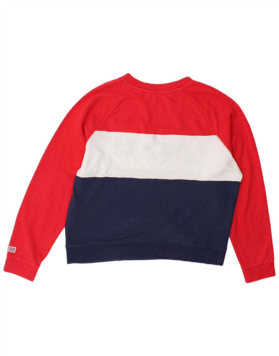Levi's Damen-Sweatshirt-Pullover UK 16 Large Mehrfarbiger Farbblock