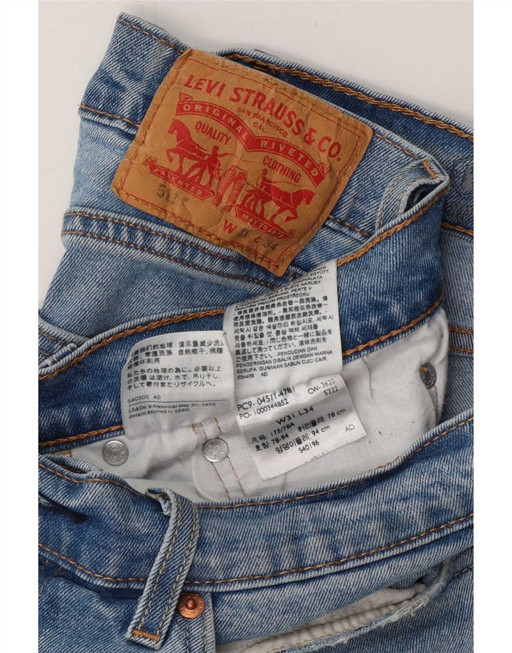 Levi's Herren 511 Slim Jeans W31 L31 Blaue Baumwolle