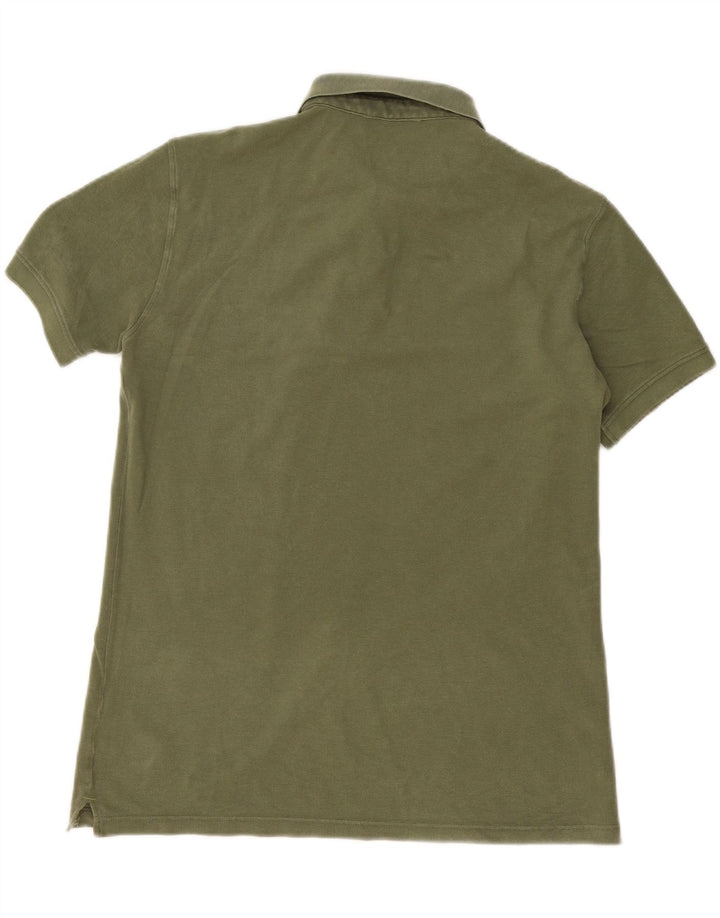 Trussardi Jeans Herren-Poloshirt aus mittlerer Khaki-Baumwolle