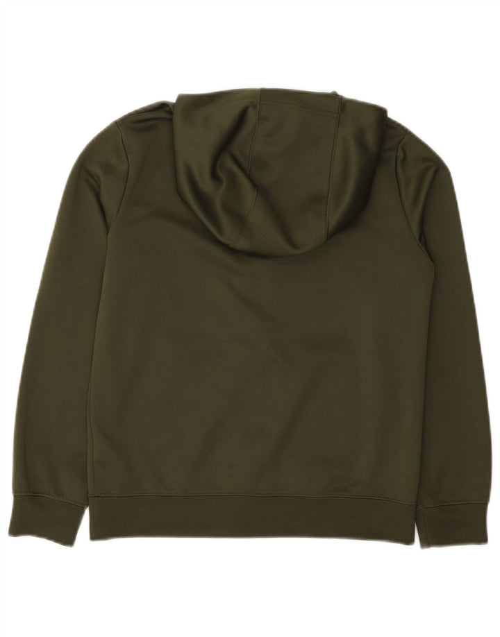 Nike Jungen-Kapuzenpullover mit Reißverschluss, 10–11 Jahre, mittelgroßes Khaki-Polyester