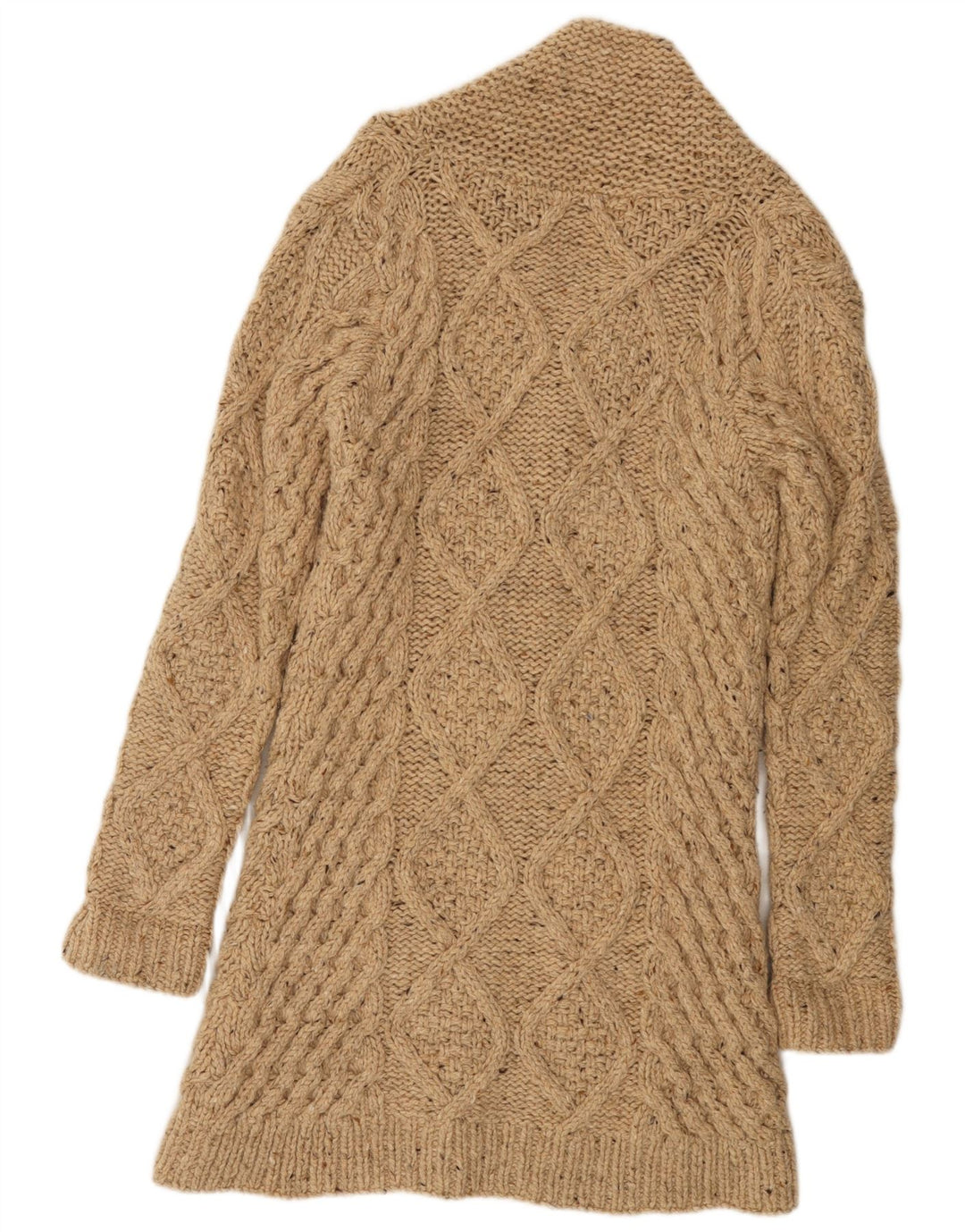 MAISON SCOTCH Damen Strickjacke, handgestrickt, US 4 Small Beige
