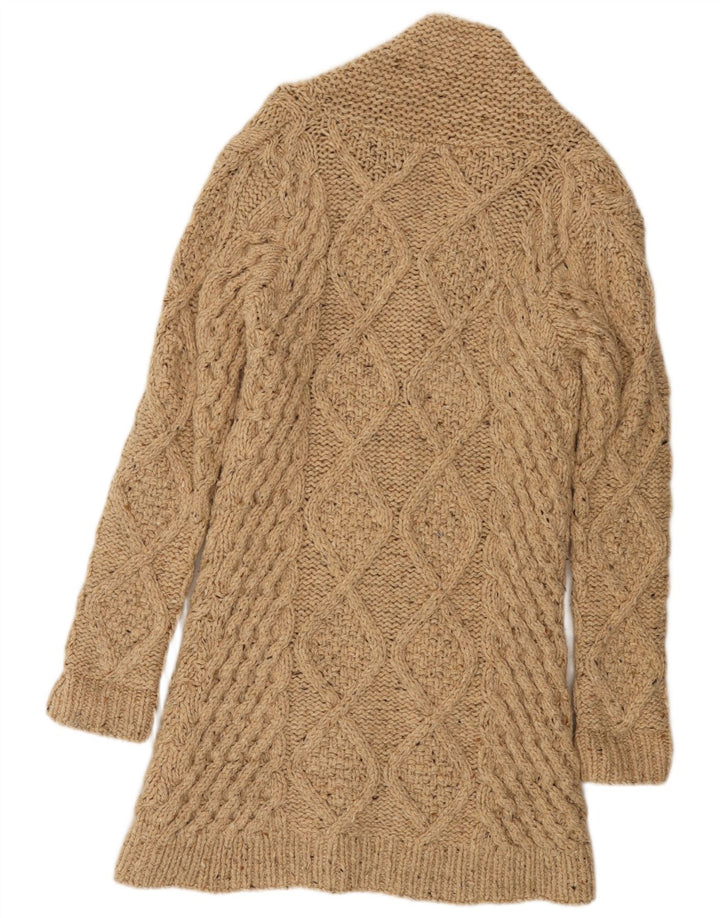 MAISON SCOTCH Damen Strickjacke, handgestrickt, US 4 Small Beige