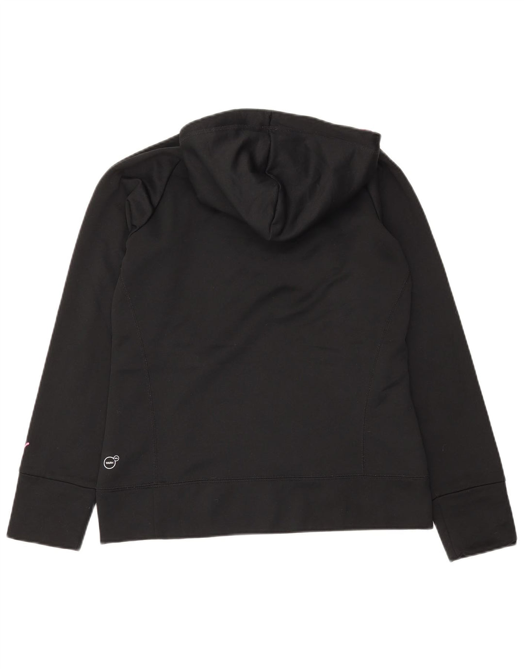 PUMA Damen Graphic Hoodie Pullover UK 12 Medium Schwarz Polyester