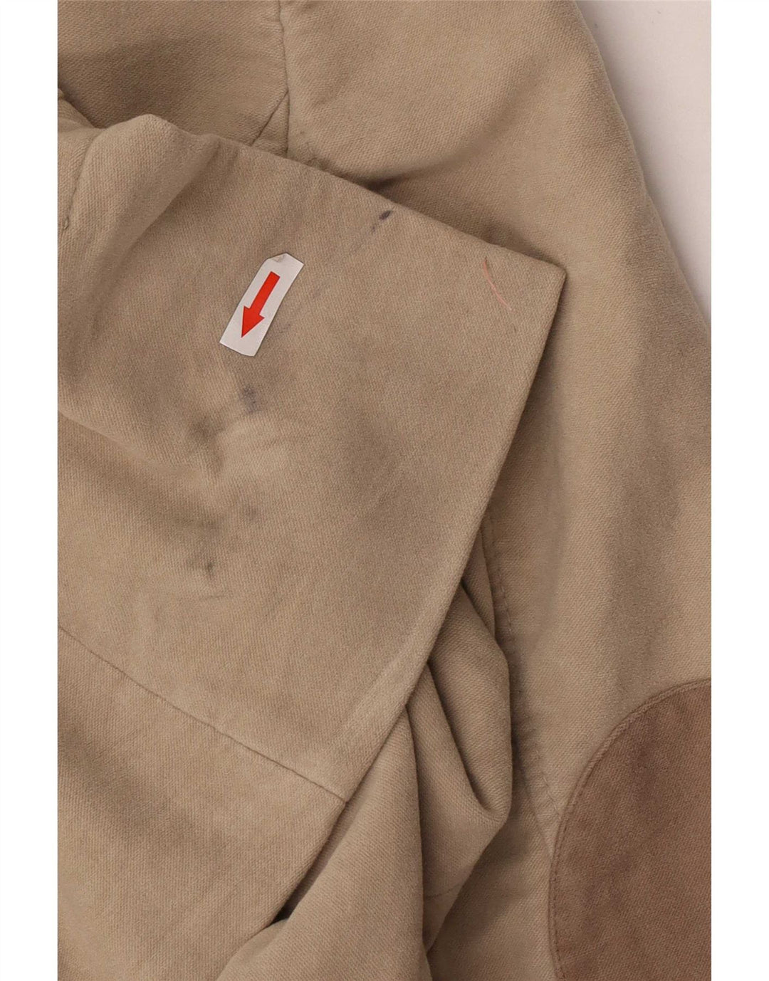 Boden Damen-Blazerjacke mit 2 Knöpfen, UK 16, Größe L, Beige, Baumwolle