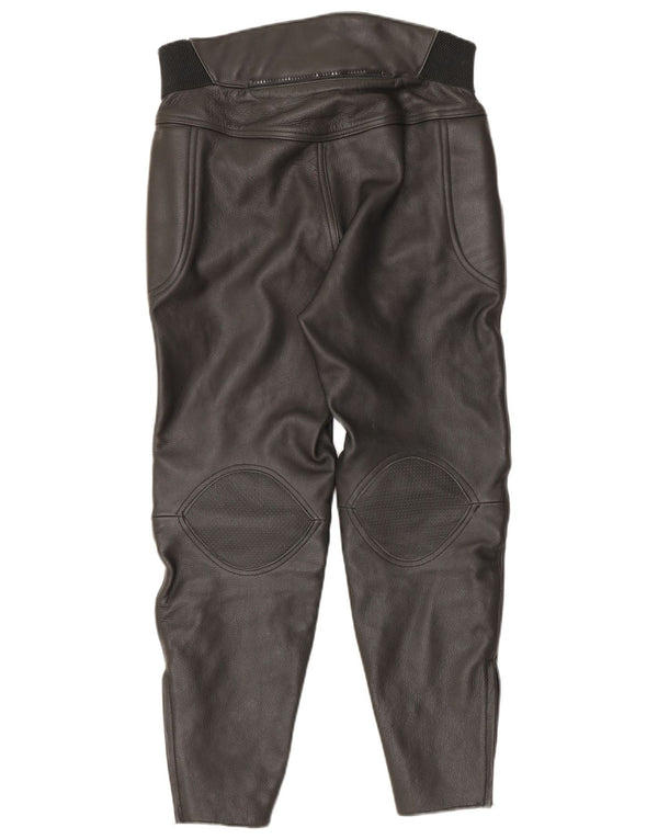 Scott Damen-Moto-Racer-Hose aus Leder, UK 16, Größe L W34 L27, Schwarz, Biker