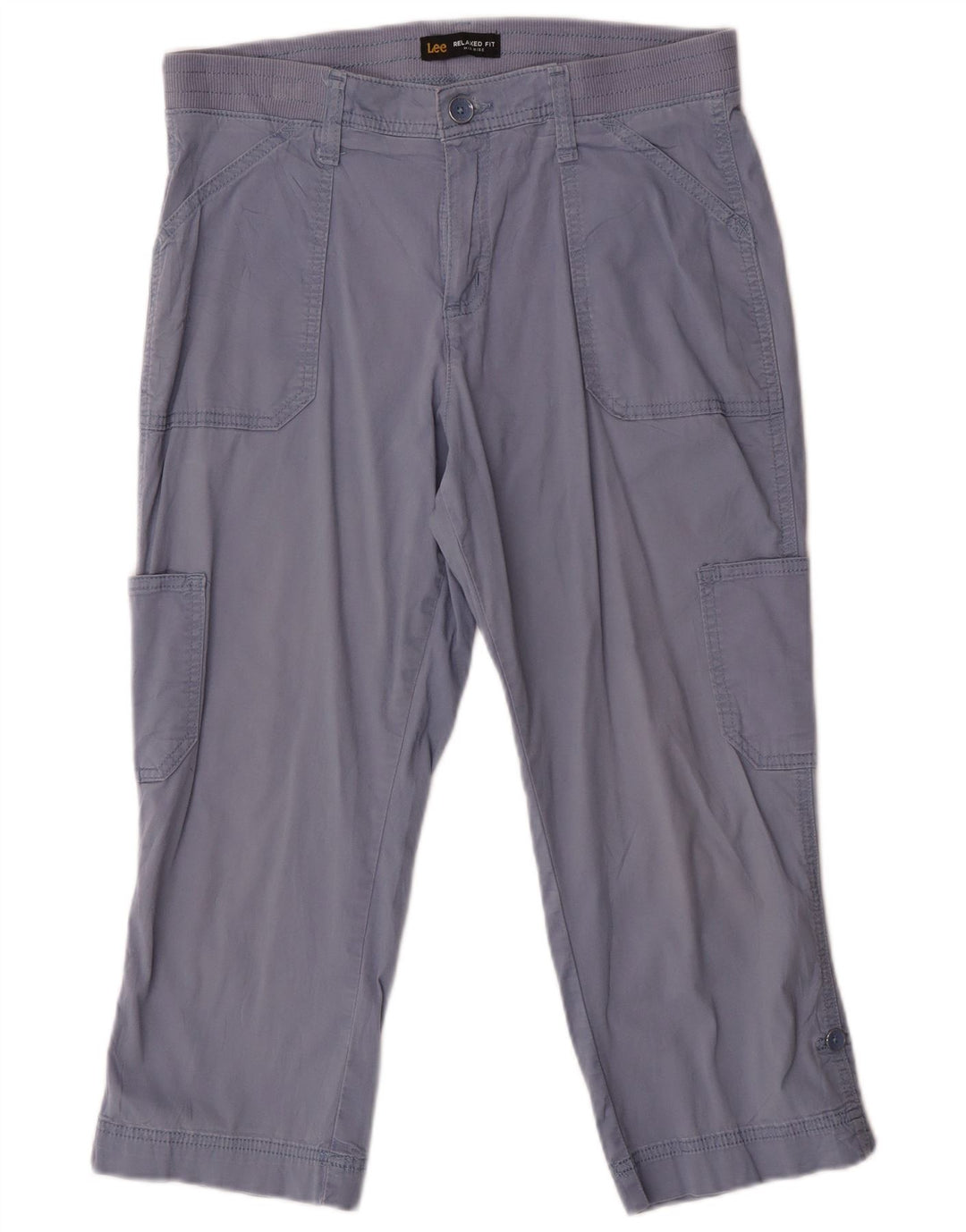 Lee Damen-Caprihose mit mittlerer Leibhöhe und entspannter Passform, US 8, M, B32, L21, Blau