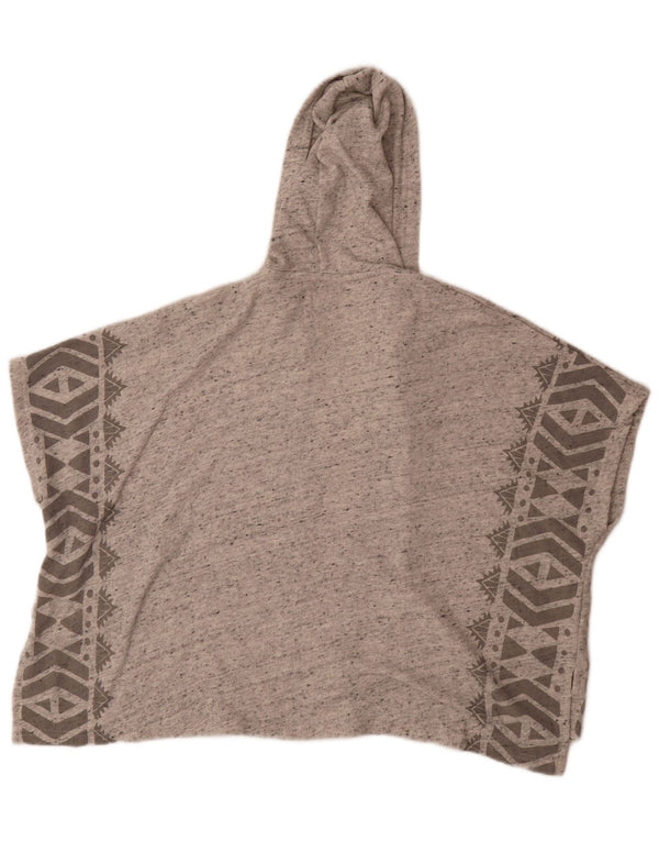 Billabong Damen-Cardigan mit Kapuze, UK 14, mittelgrau, geometrisch
