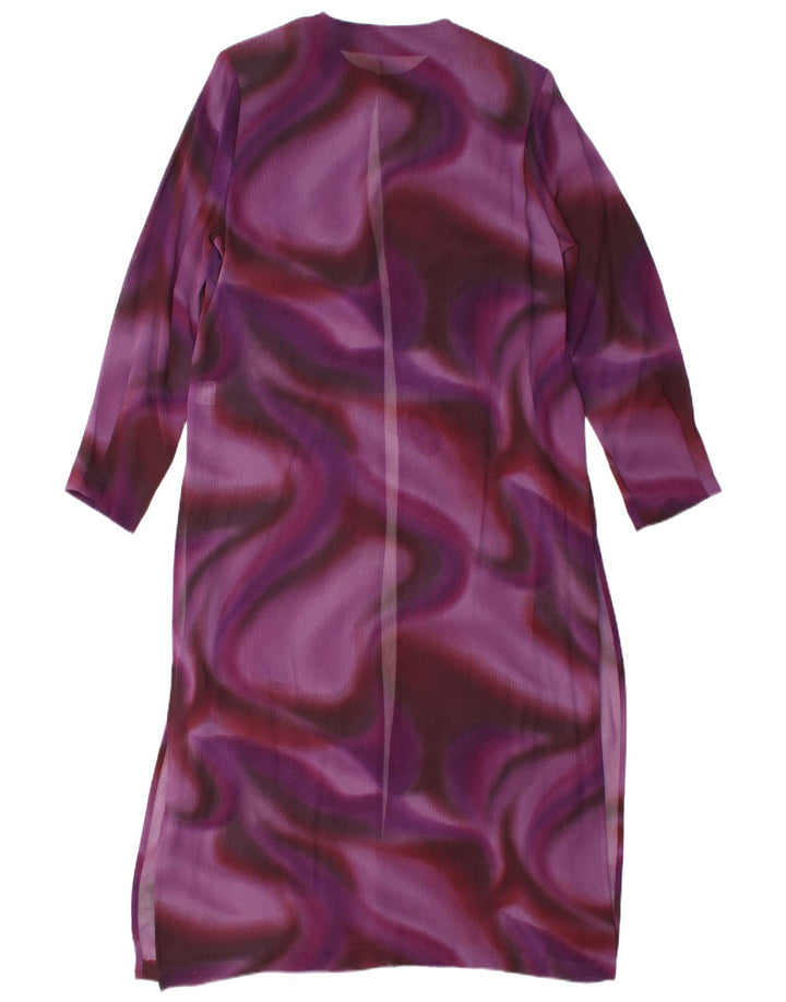 Durchsichtiges Cardigan-Oberteil für Damen von Elinette, EU 40, Mittelviolett, Batikfärbung